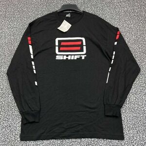 Vintage Shift Motocross Motorcycle Racing Shirt Men Large Long Sleeve Cotton New